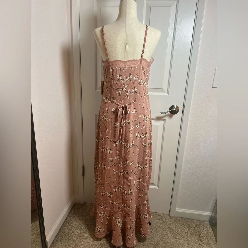 Gold and Pink‎ Sequin High Low Sundress - Picture 2 of 6